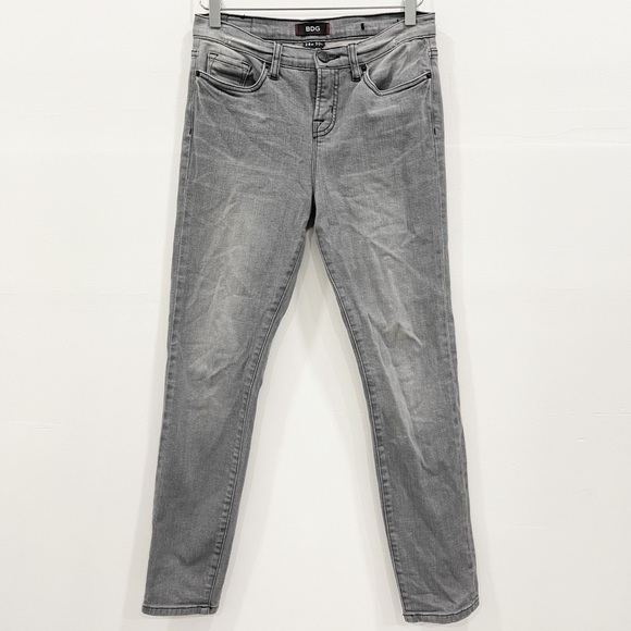 Urban Outfitters BDG High Waist Cotton Grey Denim Jeans 28w 30L Distressed - Picture 1 of 10